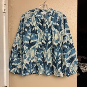 Olivia James The Label Blue Floral Top
